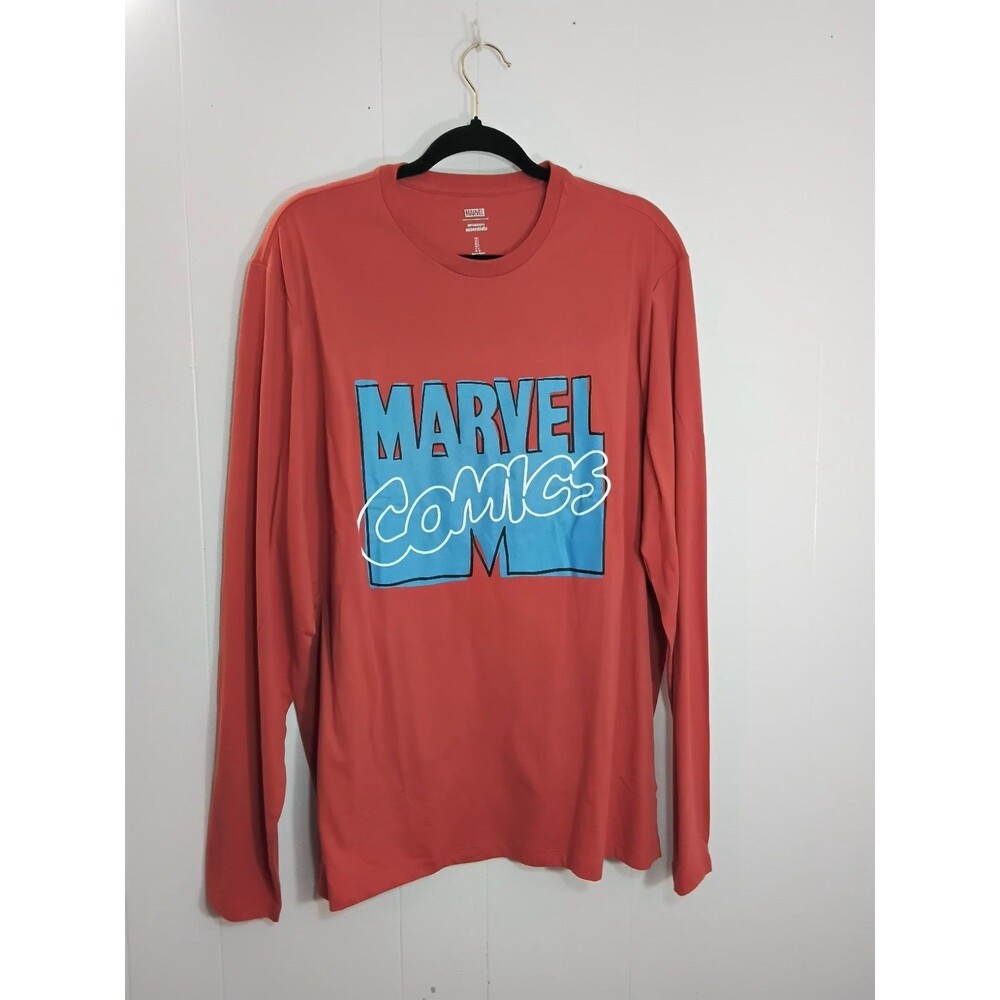 Marvel Amazon Essential Comics Tee Shirt Long Sleeves Rust color Size L